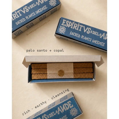 PALO SANTO + COPAL INCENSE BARS - ESPÍRITUS DEL ANDE